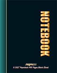 FOOZPRESS Notebook 8.5x11 Paperback 460 pages