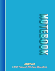 FOOZPRESS Notebook 8.5x11 Paperback 160 pages
