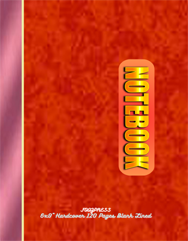 FOOZPRESS Notebook 6x9 Hardcover 120 pages